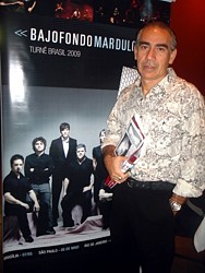 Amrico Del Rio, representando o Movimento Tango en Rio com o Boletim Rio Tango