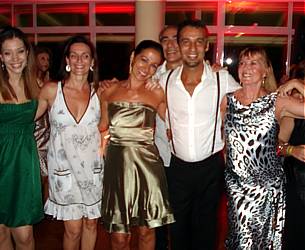 Gabi, Patricia, Neuza, Marquinhos e Lucienne